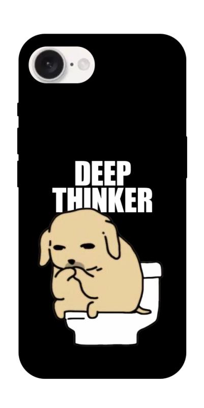 Чохол itsPrint Deep thinker для Apple iPhone 16e (6.1"), меми, купити оптом з доставкою
