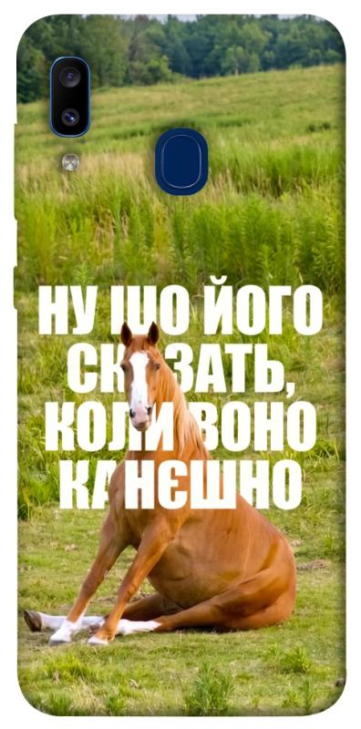 Чохол itsPrint Horse sitting для Samsung Galaxy A20 / A30, меми, купити оптом з доставкою