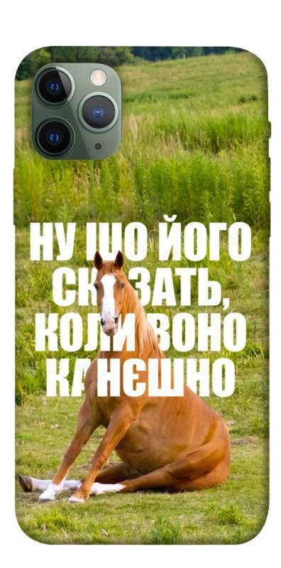 Чохол itsPrint Horse sitting для Apple iPhone 11 Pro (5.8"), меми, купити оптом з доставкою