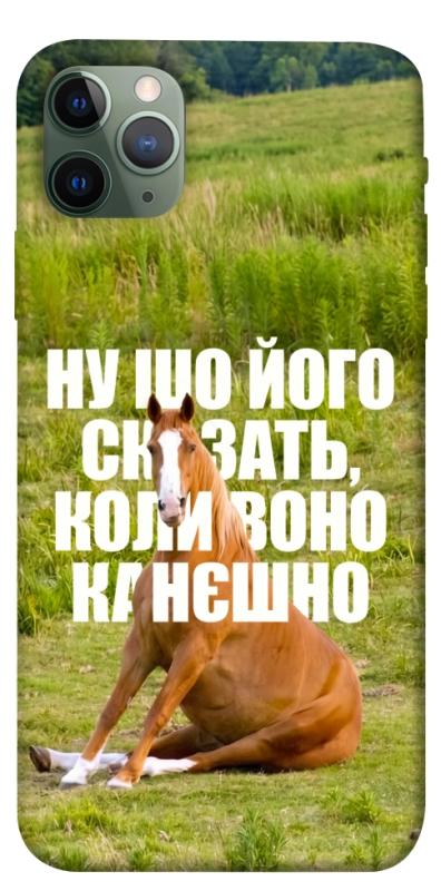 Чохол itsPrint Horse sitting для Apple iPhone 11 Pro Max (6.5"), меми, купити оптом з доставкою
