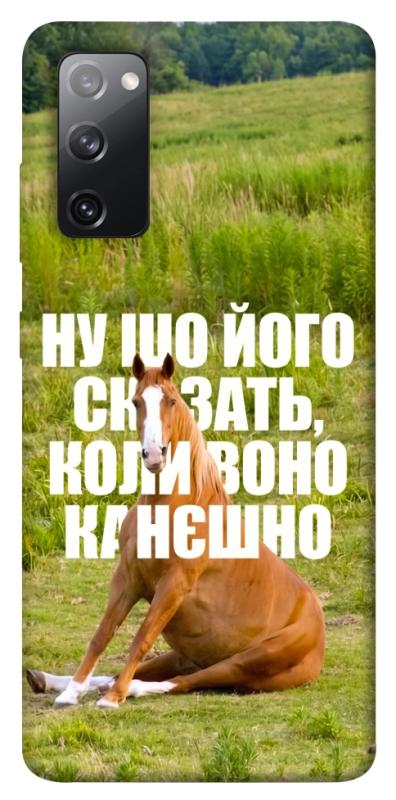 Чохол itsPrint Horse sitting для Samsung Galaxy S20 FE, меми, купити оптом з доставкою