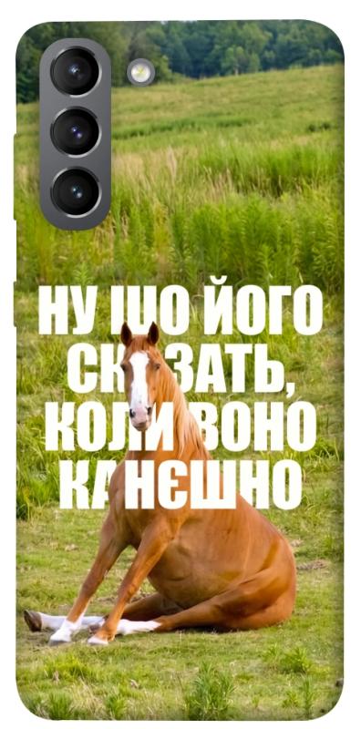 Чохол itsPrint Horse sitting для Samsung Galaxy S21, меми, купити оптом з доставкою