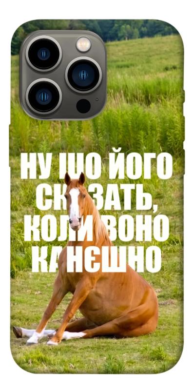 Чохол itsPrint Horse sitting для Apple iPhone 13 Pro (6.1"), меми, купити оптом з доставкою