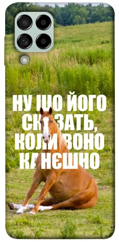 Чохол itsPrint Horse sitting для Samsung Galaxy M53 5G, меми, купити оптом з доставкою