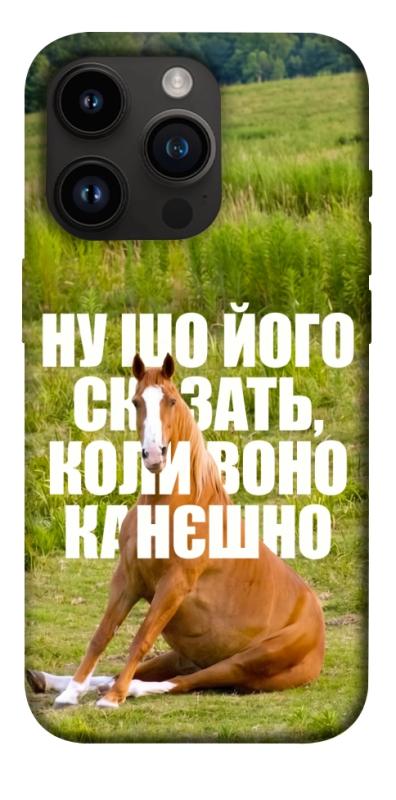 Чохол itsPrint Horse sitting для Apple iPhone 14 Pro (6.1"), меми, купити оптом з доставкою