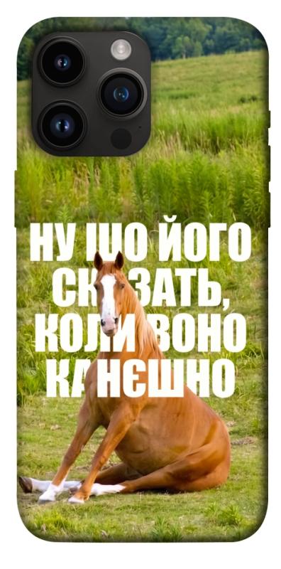 Чохол itsPrint Horse sitting для Apple iPhone 14 Pro Max (6.7"), меми, купити оптом з доставкою