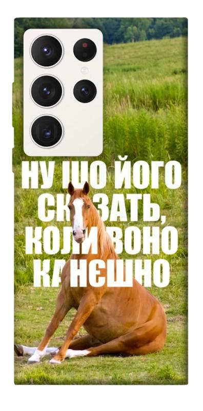 Чохол itsPrint Horse sitting для Samsung Galaxy S23 Ultra, меми, купити оптом з доставкою