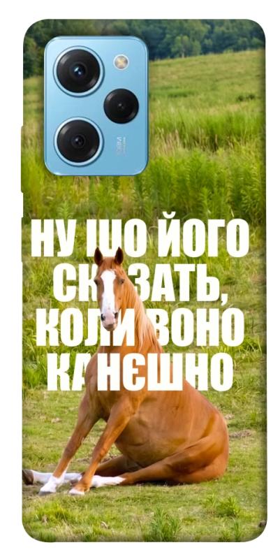 Чохол itsPrint Horse sitting для Xiaomi Poco X5 Pro 5G, меми, купити оптом з доставкою