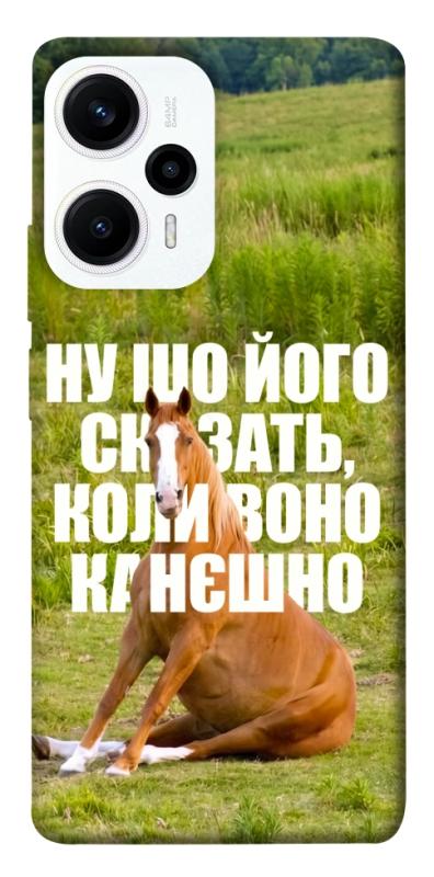 Чохол itsPrint Horse sitting для Xiaomi Poco F5 / Note 12 Turbo, меми, купити оптом з доставкою