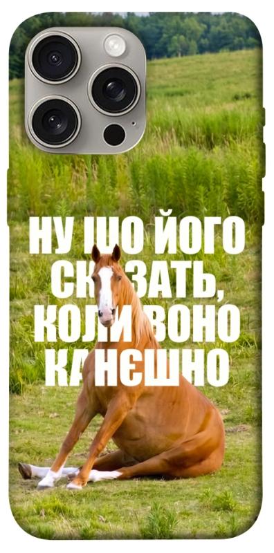 Чохол itsPrint Horse sitting для Apple iPhone 15 Pro Max (6.7"), меми, купити оптом з доставкою