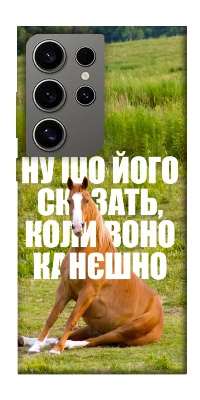 Чохол itsPrint Horse sitting для Samsung Galaxy S24 Ultra, меми, купити оптом з доставкою