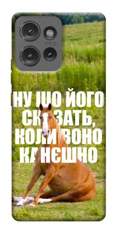 Чохол itsPrint Horse sitting для Motorola Edge 50, меми, купити оптом з доставкою