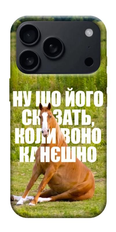 Чохол itsPrint Horse sitting для Apple iPhone 17 Pro (6.3"), меми, купити оптом з доставкою
