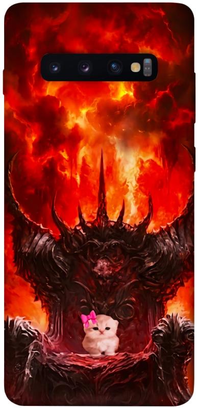 Чохол itsPrint Kitty hell для Samsung Galaxy S10+, меми, купити оптом з доставкою