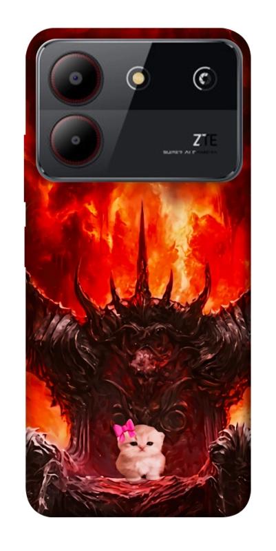 Чохол itsPrint Kitty hell для ZTE Blade A54 4G, меми, купити оптом з доставкою