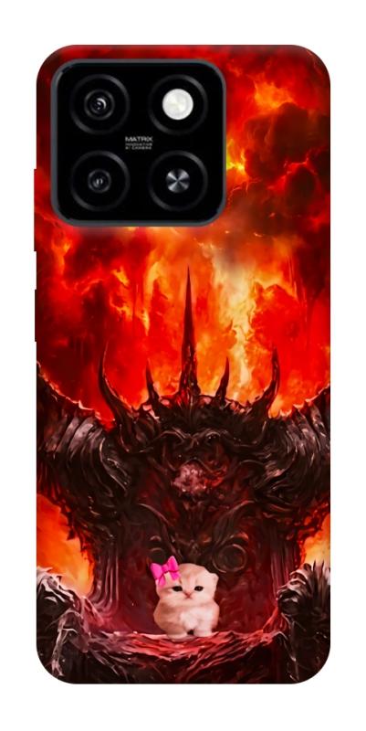 Чохол itsPrint Kitty hell для ZTE Blade A55 4G, меми, купити оптом з доставкою