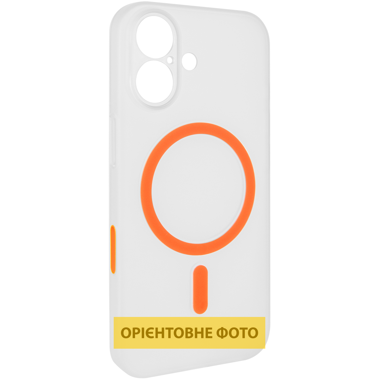 Чохол PC Slim Matte with Magnetic Fit (camera button) для Apple iPhone 16 (6.1"), Orange, Пластик, купити оптом з доставкою