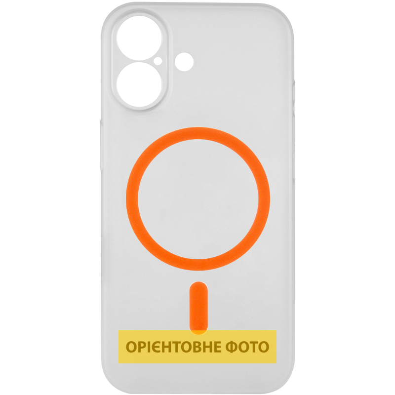 Чохол PC Slim Matte with Magnetic Fit (camera button) для Apple iPhone 16 (6.1"), Orange 2, Пластик, купити оптом з доставкою