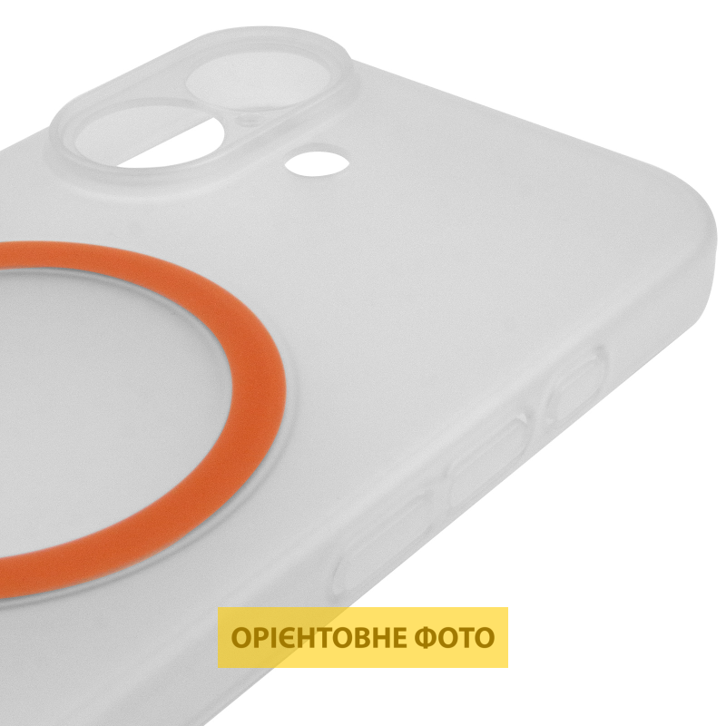 Чохол PC Slim Matte with Magnetic Fit (camera button) для Apple iPhone 16 (6.1"), Orange 4, Пластик, купити оптом з доставкою