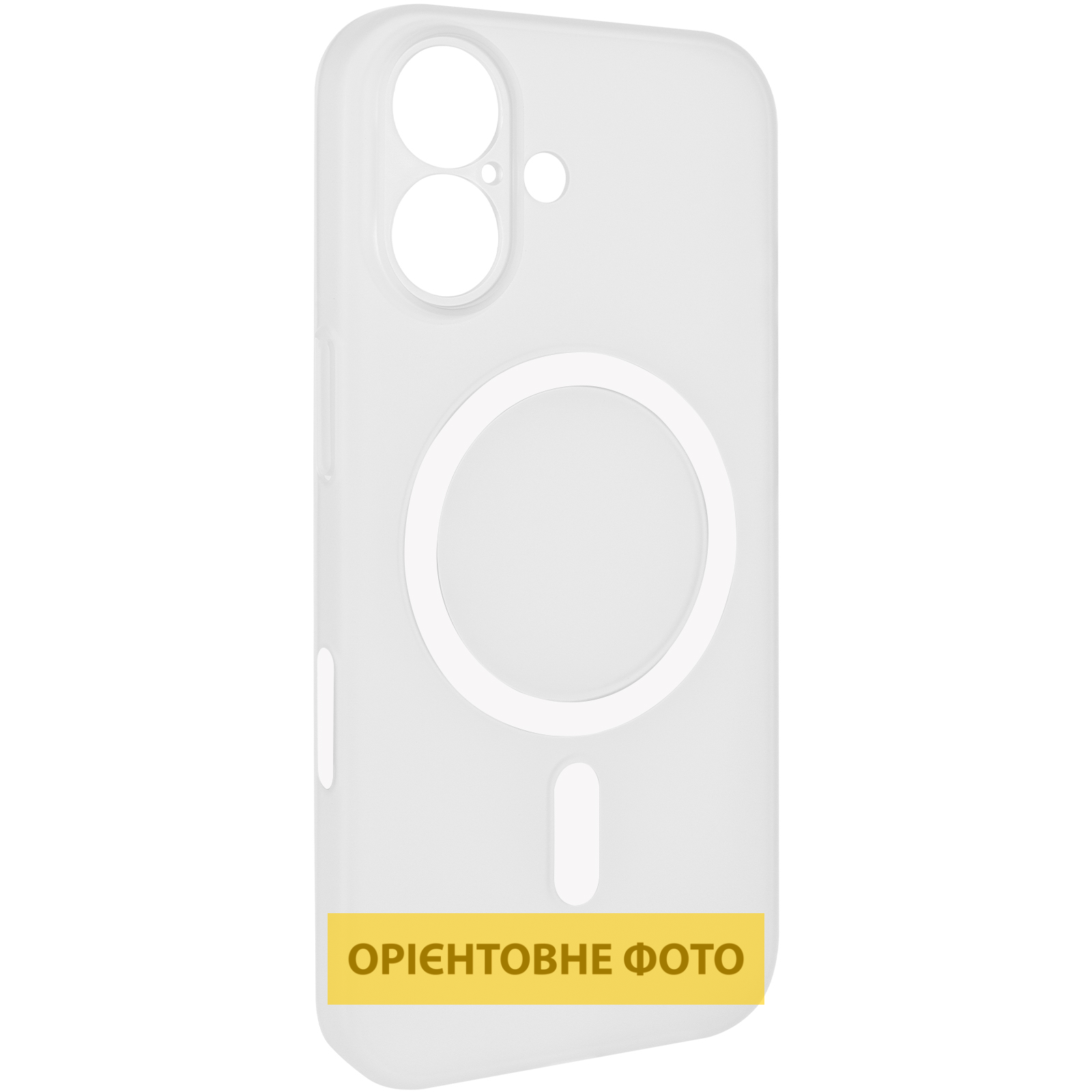 Чохол PC Slim Matte with Magnetic Fit (camera button) для Apple iPhone 16 (6.1"), White, Пластик, купити оптом з доставкою