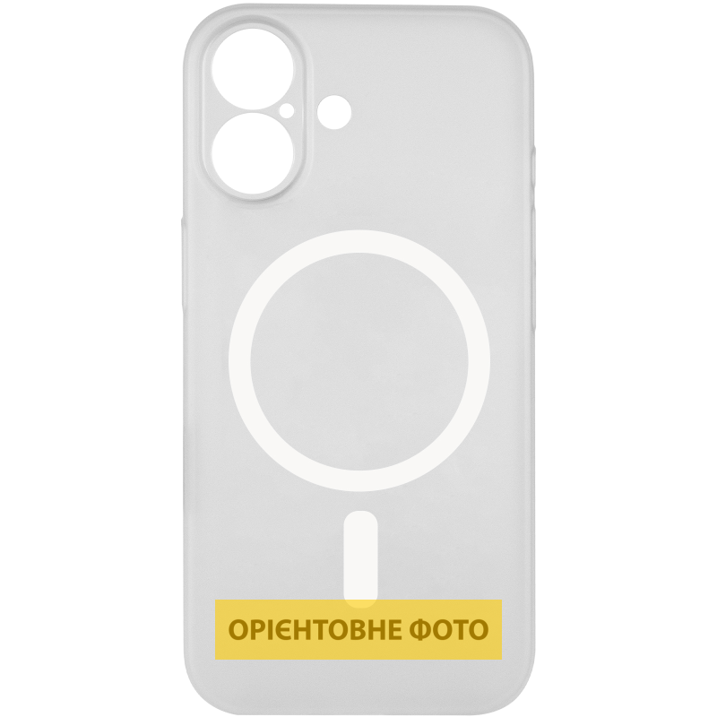 Чохол PC Slim Matte with Magnetic Fit (camera button) для Apple iPhone 16 (6.1"), White 2, Пластик, купити оптом з доставкою
