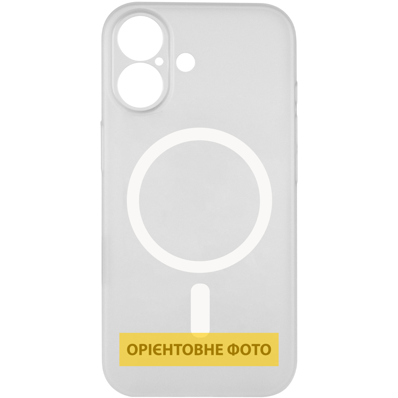 Чохол PC Slim Matte with Magnetic Fit (camera button) для Apple iPhone 16 (6.1"), White 2, Пластик, купити оптом з доставкою