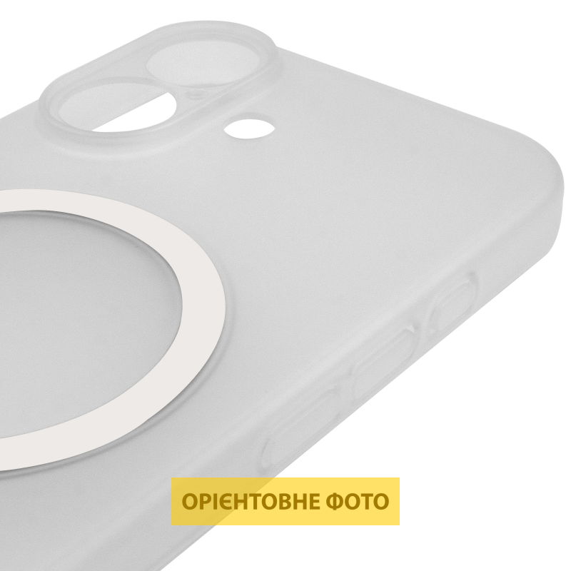 Чохол PC Slim Matte with Magnetic Fit (camera button) для Apple iPhone 16 (6.1"), White 4, Пластик, купити оптом з доставкою