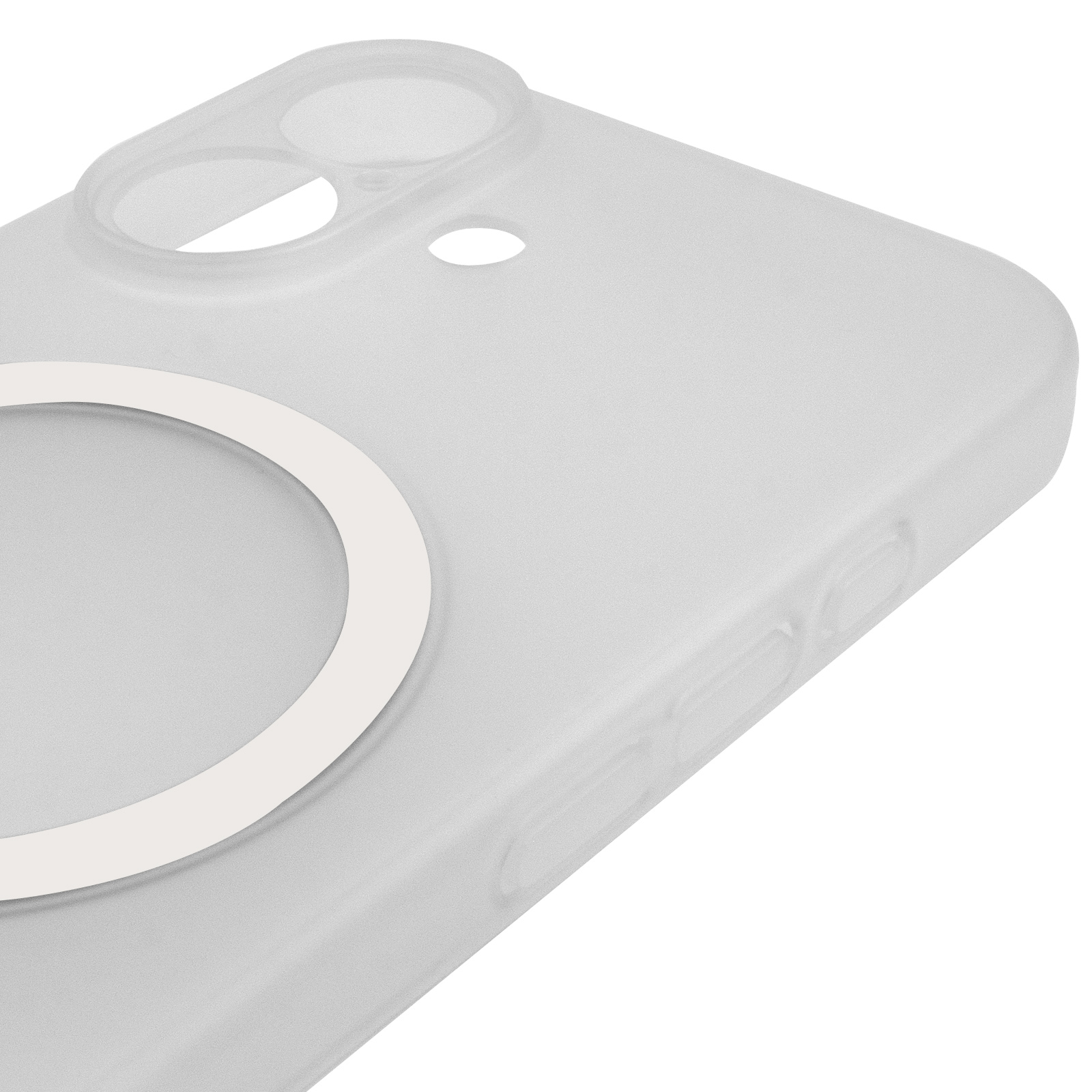 Чохол PC Slim Matte with Magnetic Fit (camera button) для Apple iPhone 17 (6.3"), White 4, Пластик, купити оптом з доставкою