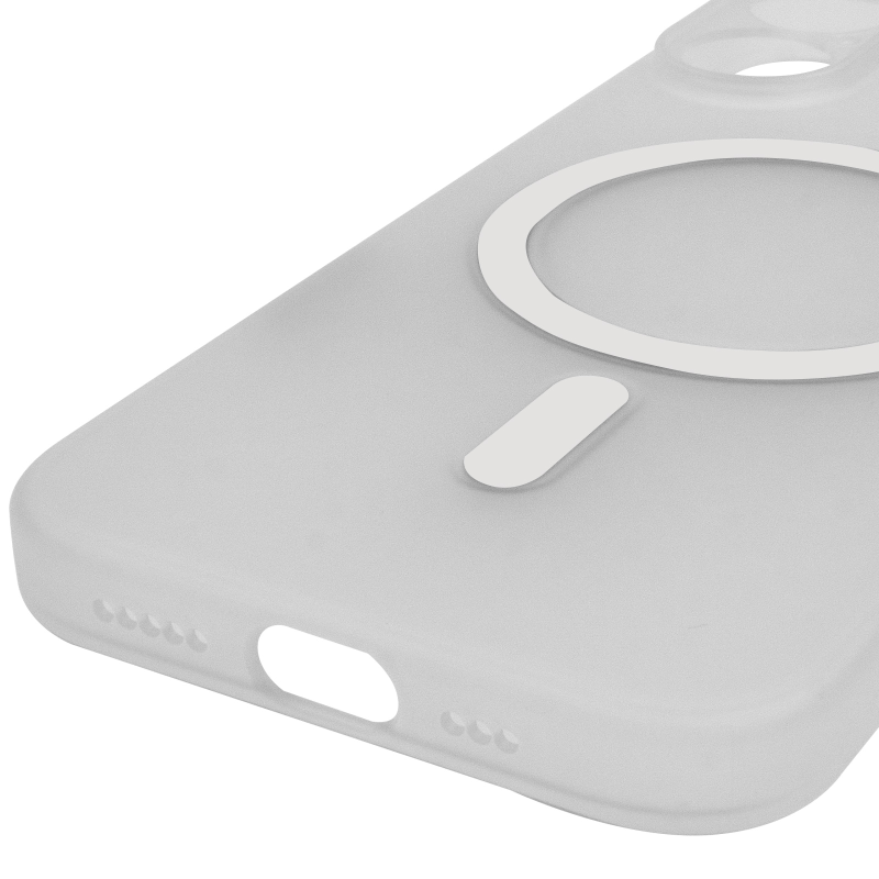Чохол PC Slim Matte with Magnetic Fit (camera button) для Apple iPhone 17 (6.3"), White 5, Пластик, купити оптом з доставкою
