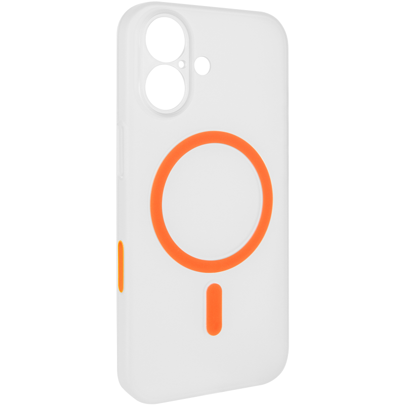 Чохол PC Slim Matte with Magnetic Fit (camera button) для Apple iPhone 17 (6.3"), Orange, Пластик, купити оптом з доставкою