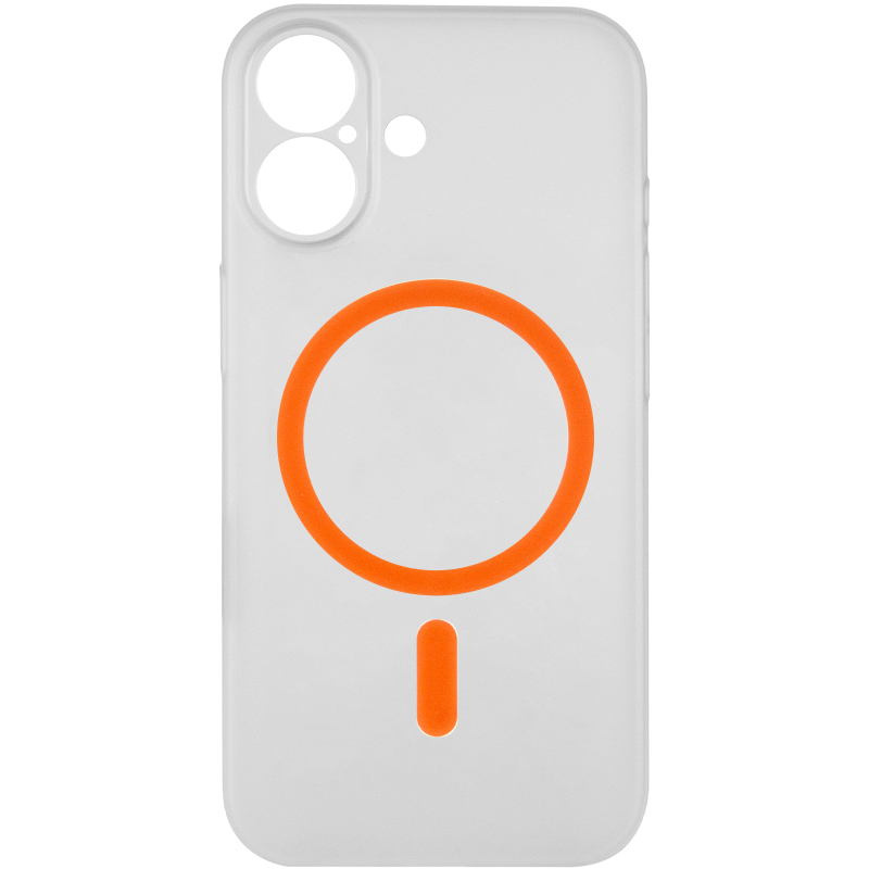 Чохол PC Slim Matte with Magnetic Fit (camera button) для Apple iPhone 17 (6.3"), Orange 2, Пластик, купити оптом з доставкою