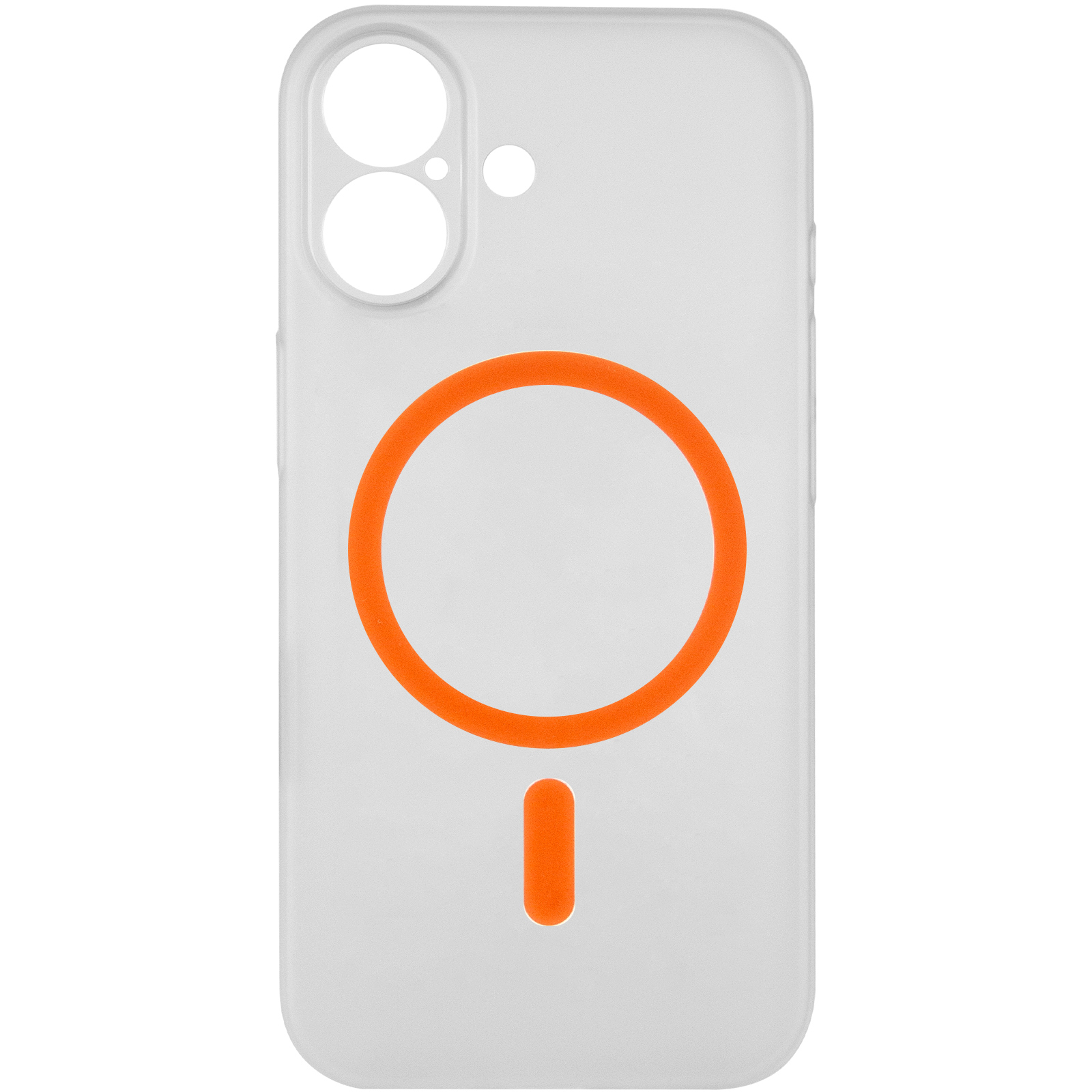 Чохол PC Slim Matte with Magnetic Fit (camera button) для Apple iPhone 17 (6.3"), Orange 2, Пластик, купити оптом з доставкою