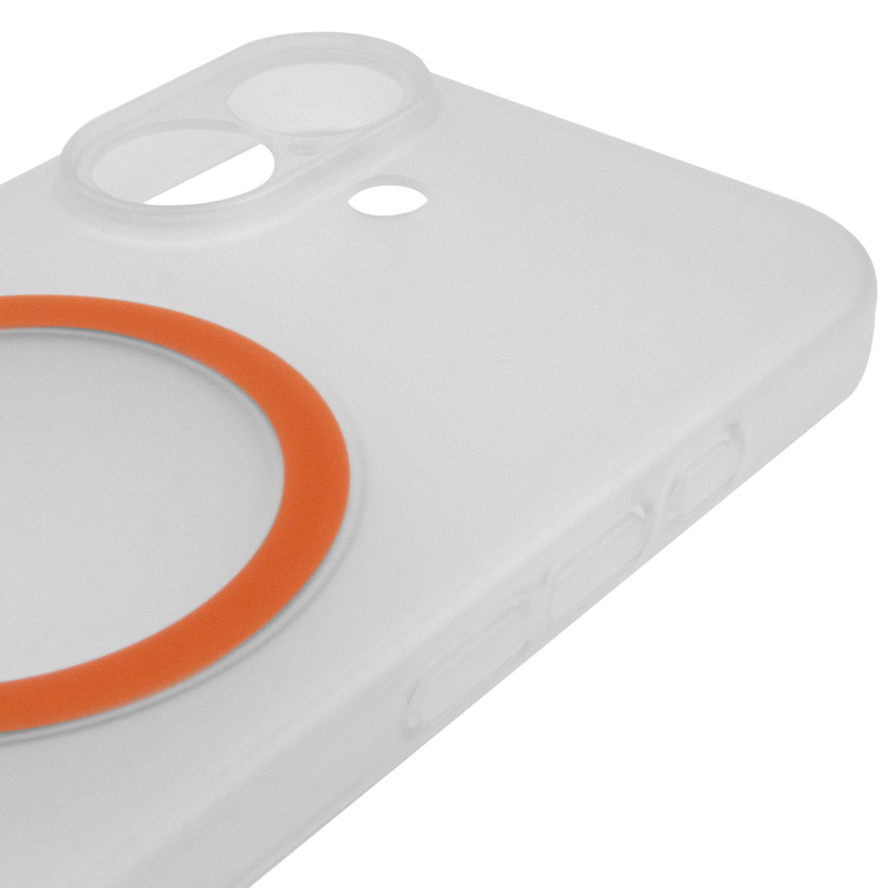Чохол PC Slim Matte with Magnetic Fit (camera button) для Apple iPhone 17 (6.3"), Orange 4, Пластик, купити оптом з доставкою