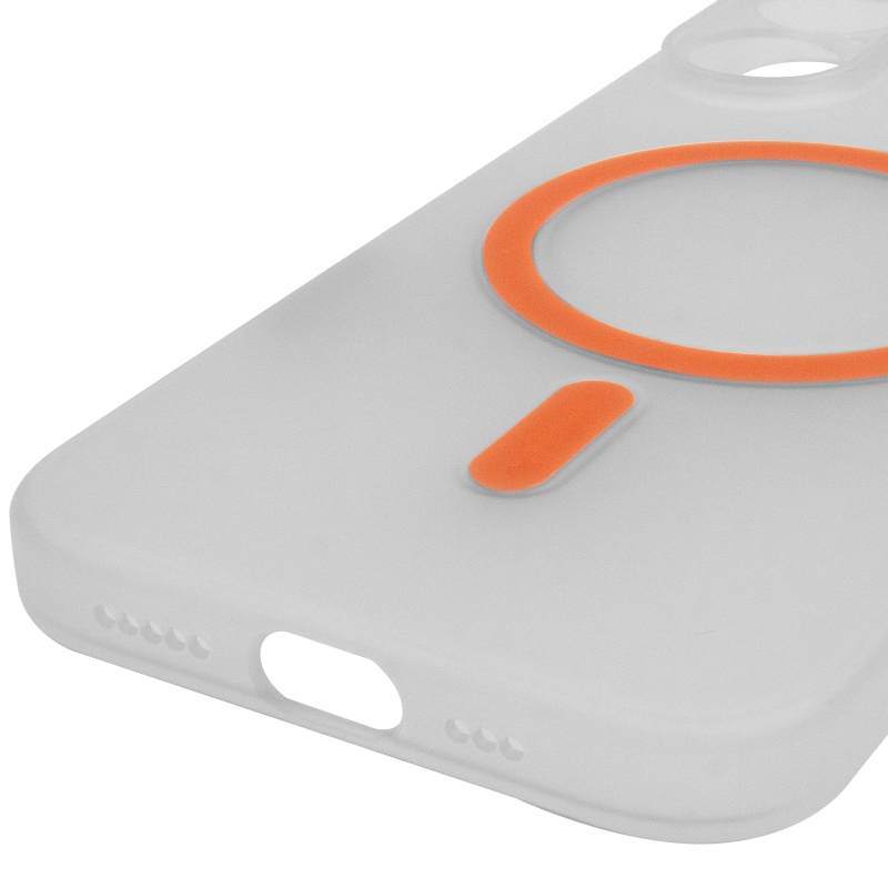 Чохол PC Slim Matte with Magnetic Fit (camera button) для Apple iPhone 17 (6.3"), Orange 5, Пластик, купити оптом з доставкою