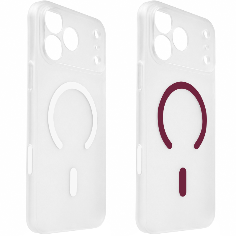 Чехол PC Slim Matte with Magnetic Fit (camera button) для Apple iPhone 17 Pro / 18 Pro (6.3"), Пластик, купить оптом с доставкой