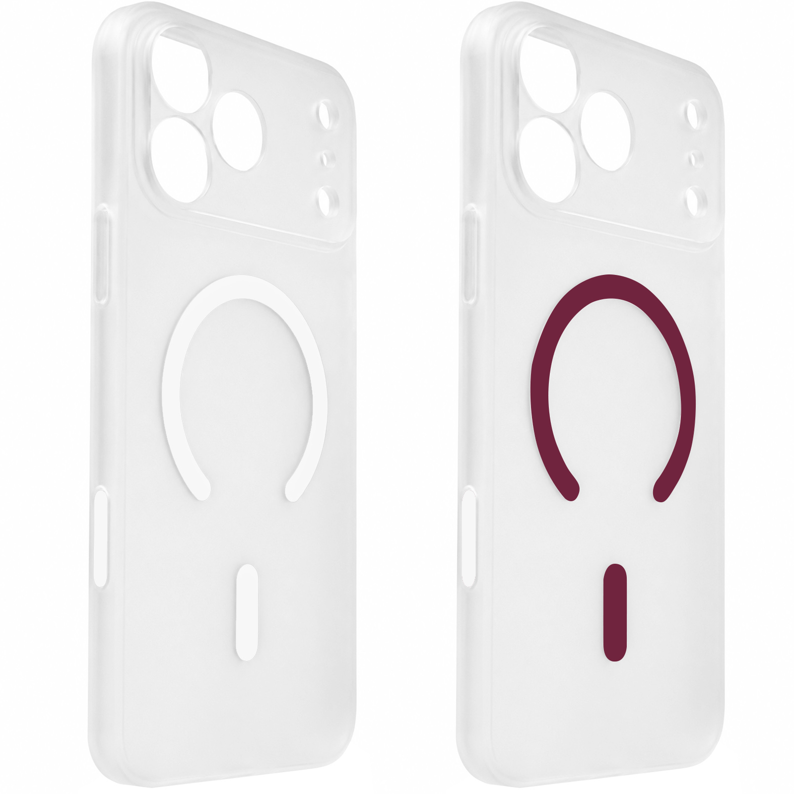 Чехол PC Slim Matte with Magnetic Fit (camera button) для Apple iPhone 17 Pro / 18 Pro (6.3"), Пластик, купить оптом с доставкой