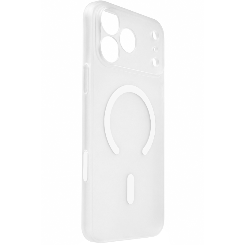 Чехол PC Slim Matte with Magnetic Fit (camera button) для Apple iPhone 17 Pro / 18 Pro (6.3"), White, Пластик, купить оптом с доставкой