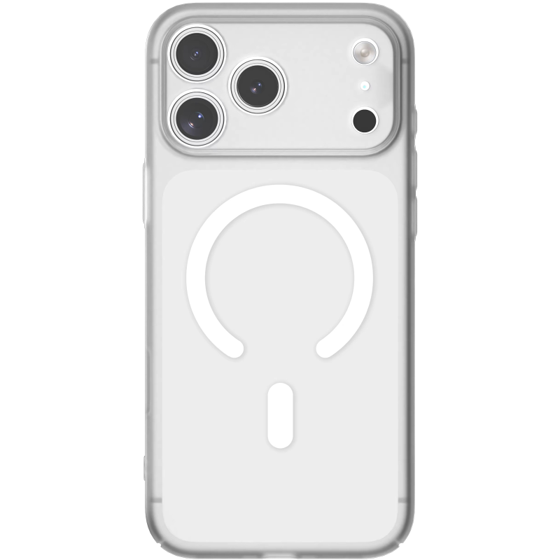 Чехол PC Slim Matte with Magnetic Fit (camera button) для Apple iPhone 17 Pro / 18 Pro (6.3"), White 1, Пластик, купить оптом с доставкой