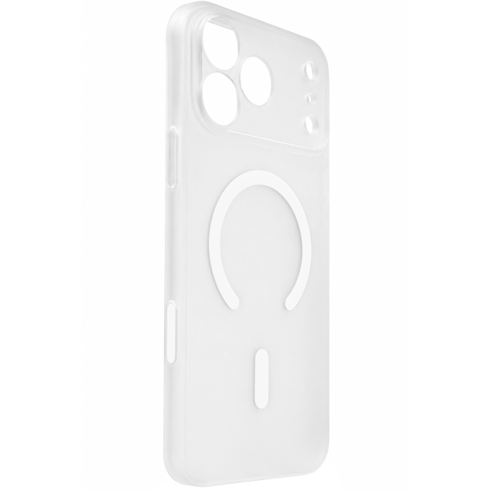 Чехол PC Slim Matte with Magnetic Fit (camera button) для Apple iPhone 17 Pro / 18 Pro (6.3"), White, Пластик, купить оптом с доставкой