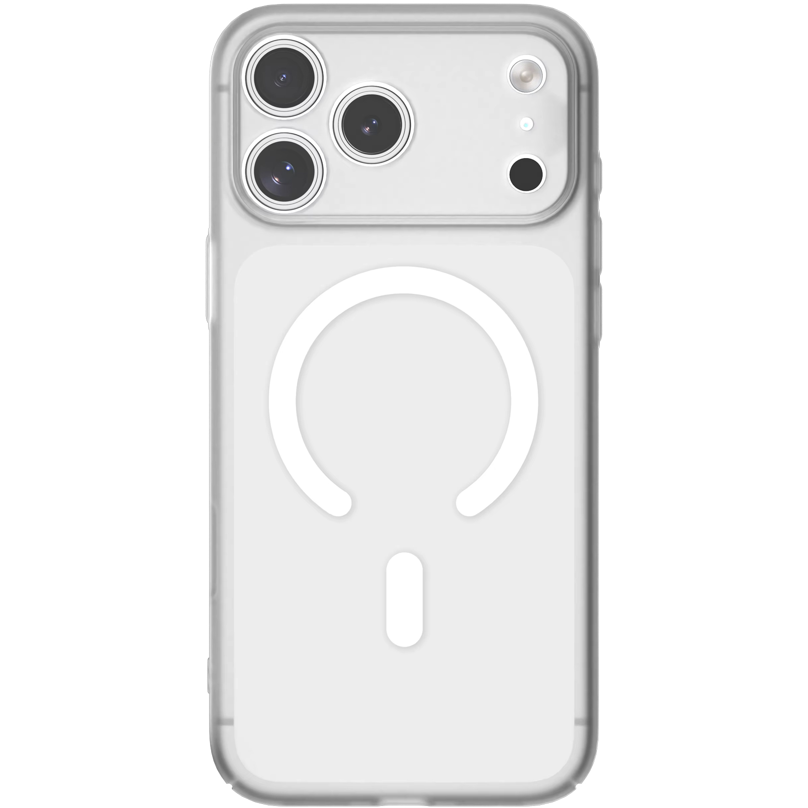 Чехол PC Slim Matte with Magnetic Fit (camera button) для Apple iPhone 17 Pro / 18 Pro (6.3"), White 1, Пластик, купить оптом с доставкой