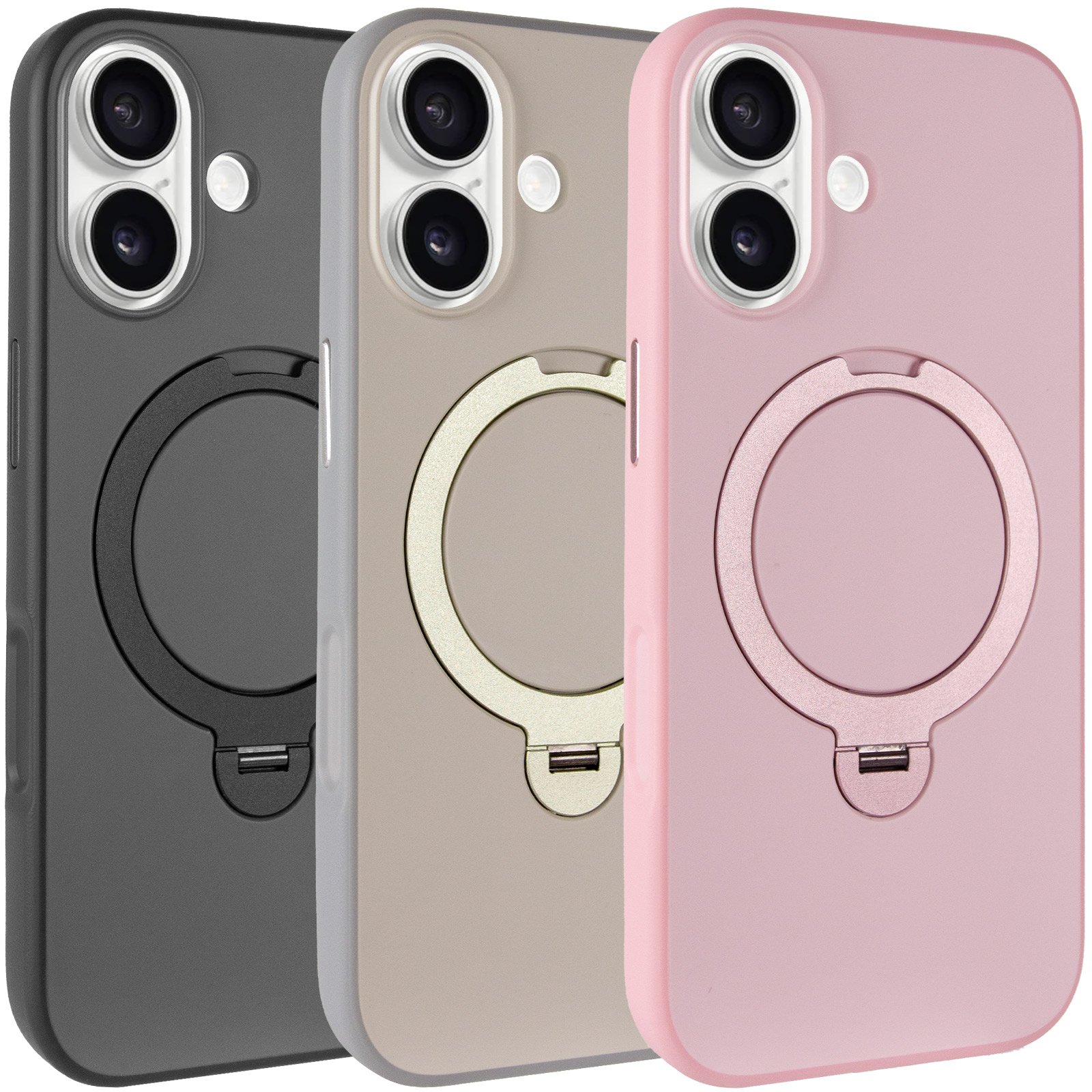 Чехол Ummi Colorful with Magnetic Fit HQ Ring для Apple iPhone 17 (6.3"), TPU+PC, купить оптом с доставкой