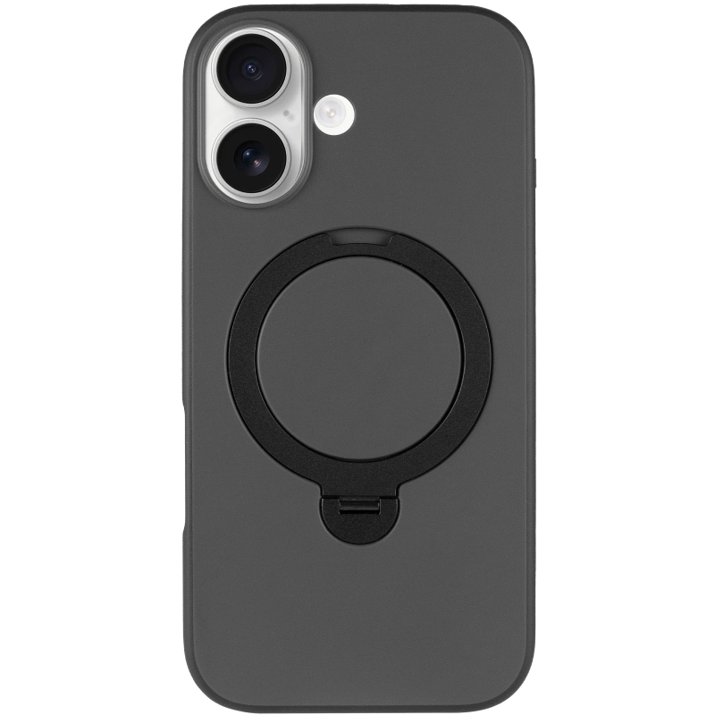 Чехол Ummi Colorful with Magnetic Fit HQ Ring для Apple iPhone 17 (6.3"), Black 1, TPU+PC, купить оптом с доставкой