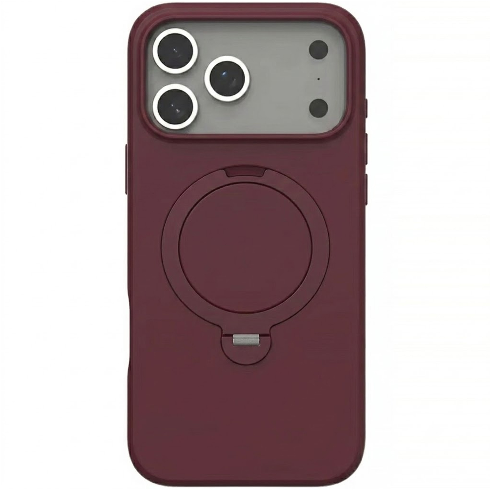 Чехол Ummi Colorful with Magnetic Fit HQ Ring для Apple iPhone 17 Pro / 18 Pro (6.3"), Deep Cherry, TPU+PC, купить оптом с доставкой