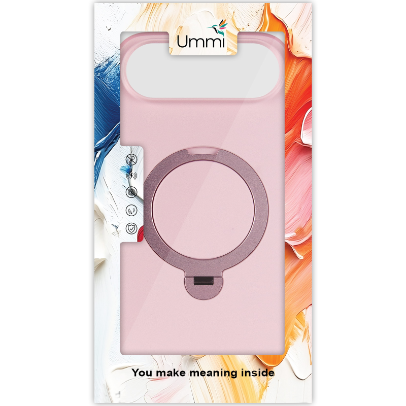 Чохол Ummi Colorful with Magnetic Fit HQ Ring для Apple iPhone 17 Air (6.5"), Pink 2, TPU+PC, купити оптом з доставкою