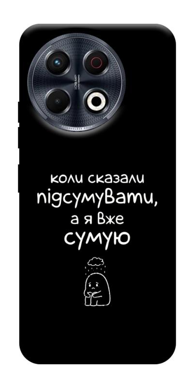Чохол itsPrint Підсумувати для TECNO Spark 30 Pro (KL7), написи, купити оптом з доставкою