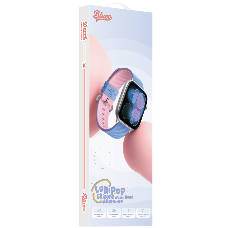 Ремінець BlueO Lollipop Silicone для Apple Watch 42(ser.1-3)/44/45/46/49mm 1, купити оптом з доставкою