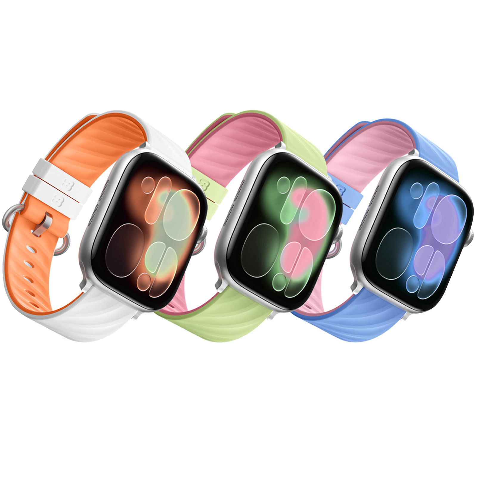 Ремінець BlueO Lollipop Silicone для Apple Watch 42(ser.1-3)/44/45/46/49mm, купити оптом з доставкою
