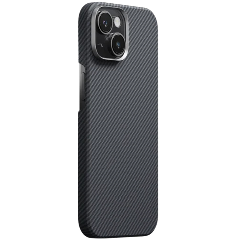 Уцінка Чохол PC Carbon Protection Slim with Magnetic Fit для Apple iPhone 15 (6.1"), М'ята упаковка / Black, Пластик, купити оптом з доставкою