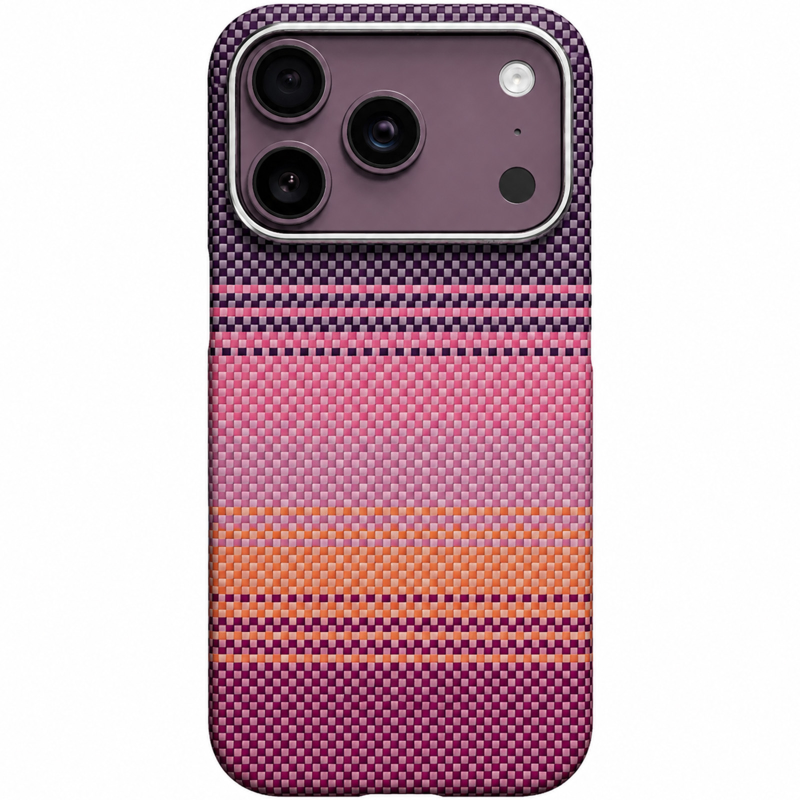 Чохол PC Carbon Protection Slim with Magnetic Fit для Apple iPhone 17 Pro / 18 Pro (6.3"), Cherry, Пластик, купити оптом з доставкою