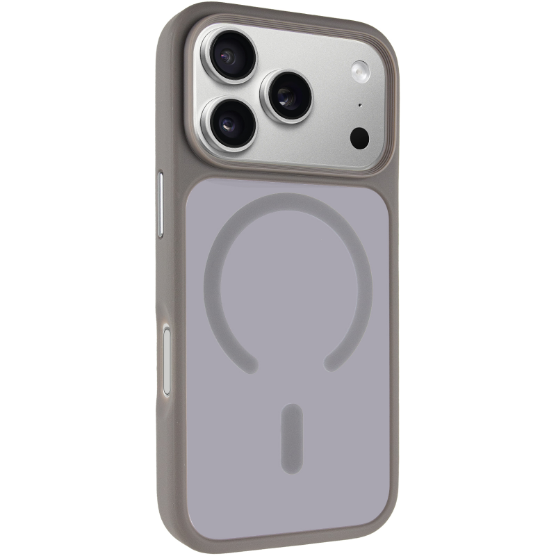 TPU+PC чехол Metal Buttons with Magnetic Fit для Apple iPhone 18 Pro Max / 17 Pro Max (6.9"), Серый / Grey, TPU+PC, купить оптом с доставкой